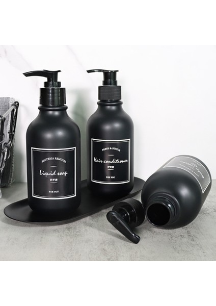 Beyaz Stil 300 ml Banyo Losyonu Dağıtılan Boş Şişe Şampuan Duş Jeli Plastik Şişe Ev Depolama Şişesi (Yurt Dışından) fırsatları