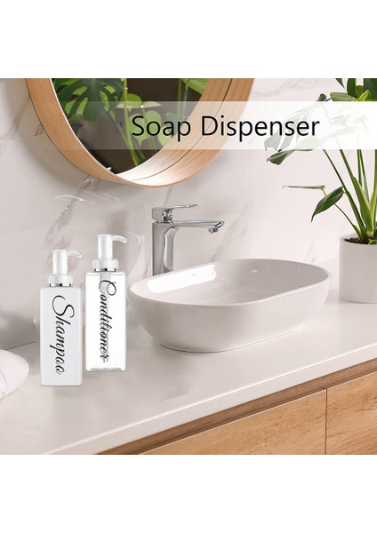 G Tarzı Tezgah Sabunluk Şişe Banyo Şampuanı Kremi Vücut Yıkama Dispenseri Çıkarılabilir Etiket Etiket ile Banyo Dekor Için (Yurt Dışından) fırsatları