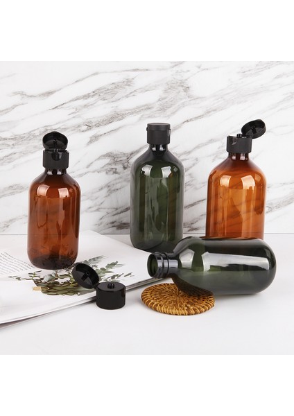 Yeşil Tarzı 300ML ml Doldurulabilir Şişe Zeytin Yeşili Şampuan Duş Jeli Şişesi Büyük Kapasiteli Saf Çiğ Dökülmez Dayanıklı Depolama Contianer (Yurt Dışından) indirimleri