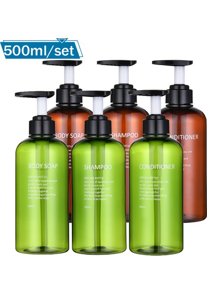 Bordo Tarzı 500 ml Et Şampuan ve Saç Kremi Şişesi Duş Vücut Yıkama Losyonu Sabunluk Boş Plastik Doldurulabilir Saklama Şişesi 500 ml (Yurt Dışından) fiyatları