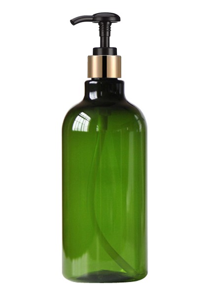 H Tarzı Altın Pompa Sabunluk Bulaşık Sabunu Şişesi Büyük Kapasiteli Banyo Şampuanı Duş Jeli Losyon Depolama Boş Şişe 500 ml (Yurt Dışından)