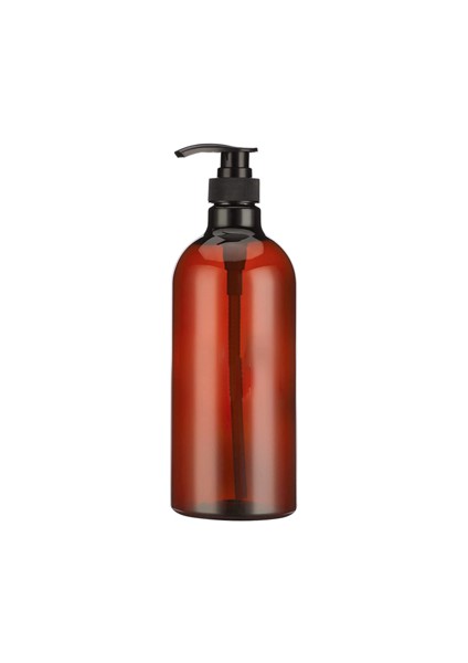 Kahverengi Tarzı 500 ml Sabunluk Şampuan Kremi Vücut Yıkama Şişeleri Doldurulabilir Losyon Pres Şişesi Banyo Depolama Şişesi (Yurt Dışından)