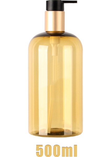 Altın Tarzı Sabun Pompalı Dağıtıcı Taşınabilir Seyahat Losyonu Şampuan Kremi Vücut Yıkama Kabı Doldurulabilir Banyo Duş Şişeleri Etiketli (Yurt Dışından)