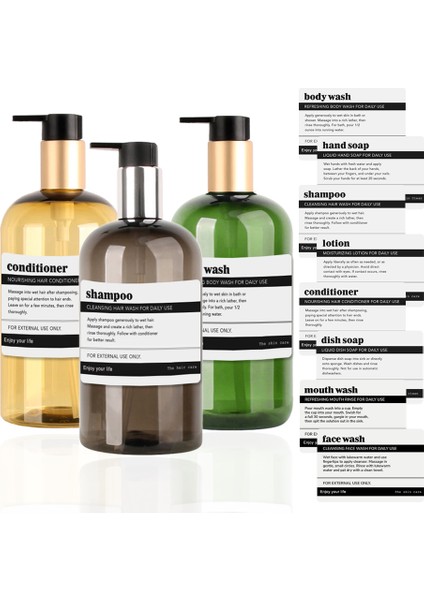 Altın Tarzı Sabun Pompalı Dağıtıcı Taşınabilir Seyahat Losyonu Şampuan Kremi Vücut Yıkama Kabı Doldurulabilir Banyo Duş Şişeleri Etiketli (Yurt Dışından) modelleri