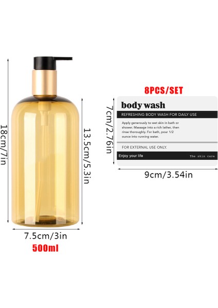 Altın Tarzı Sabun Pompalı Dağıtıcı Taşınabilir Seyahat Losyonu Şampuan Kremi Vücut Yıkama Kabı Doldurulabilir Banyo Duş Şişeleri Etiketli (Yurt Dışından) fırsatları