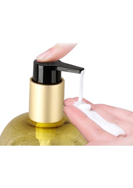 Altın Tarzı Sabun Pompalı Dağıtıcı Taşınabilir Seyahat Losyonu Şampuan Kremi Vücut Yıkama Kabı Doldurulabilir Banyo Duş Şişeleri Etiketli (Yurt Dışından) indirimleri