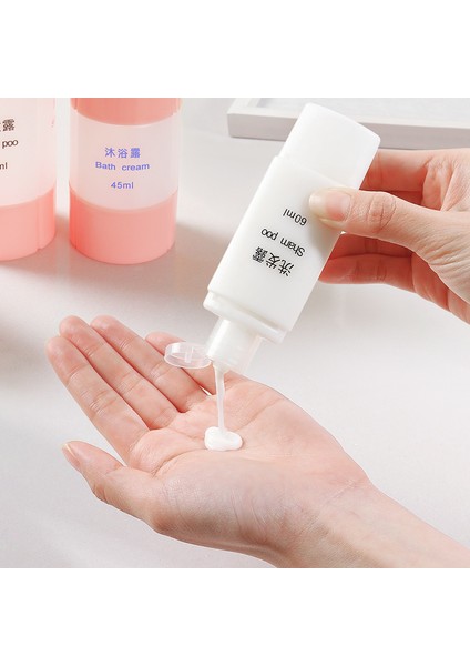 Erik Tarzı Seyahat Alt Şişeleme Dördü Bir Arada Taşınabilir Set Şampuan Duş Jeli Losyon Doldurulabilir Şişeler Cosmetream Dispenser (Yurt Dışından) fiyatları