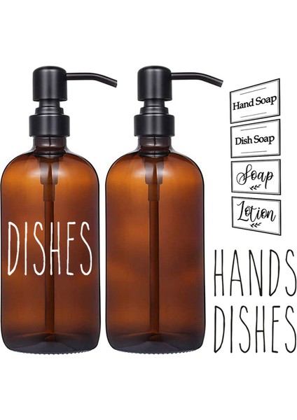 F Tarzı 250 ml Kalın Amber Sabunluk Cam Kavanoz Etiketli Mat Siyah Paslanmaz Çelik Pompa Esansiyel Yağı Losyon Sabun Şişesi ml (Yurt Dışından) indirimleri
