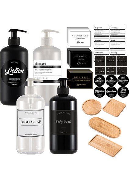 M Tarzı Büyük Kapasiteli Sabunluk Şişe Kitchenbathroom Doldurulabilir Pompa Bulaşık Sabunu Şampuan Duş Jeli Konteyner (Yurt Dışından) modelleri