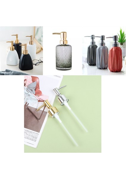 Altın Tarzı Dıy Sabun Pompası Sıvı Losyon Dispenseri Yedek Kafa Kavanoz Tüp 28 Konu Standart Pompa Kapağı Kapağı Sıvı Sabunluk (Yurt Dışından) fırsatları