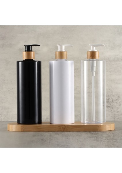 Siyah Stil ml Sabunluk Bambu Pompalı Doldurulabilir Şampuan Duş Jeli Şişe El Sabunu Losyon Kabı Banyo Aksesuarları (Yurt Dışından) fırsatları