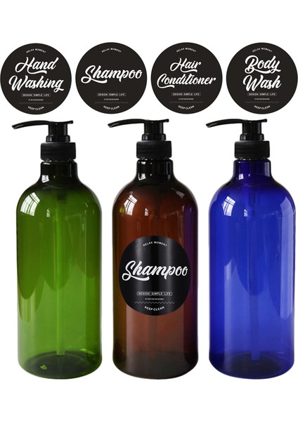 Kahverengi Tarzı Şampuan L Şampuan Vücut Yıkama Saç Kremi Basın Şişeleri Sabunluk Sıvı Losyon Kabı Banyo Duş Doldurulabilir Şişe (Yurt Dışından) fiyatları