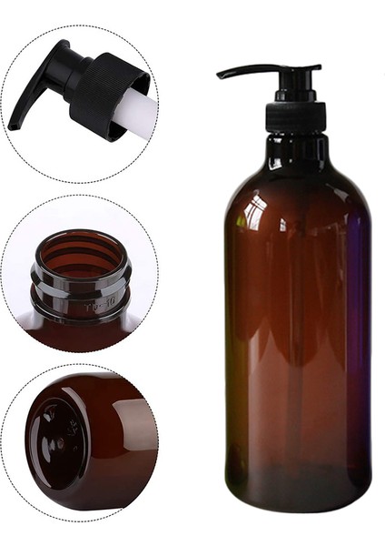 Kahverengi Tarzı Şampuan L Şampuan Vücut Yıkama Saç Kremi Basın Şişeleri Sabunluk Sıvı Losyon Kabı Banyo Duş Doldurulabilir Şişe (Yurt Dışından) modelleri