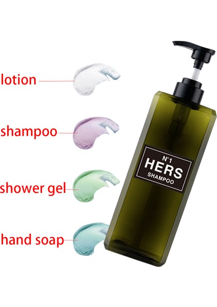 Gri Tarzı 800ML ml Sabunluk Şişesi Doldurulabilir Kare Büyük Kapasiteli Şampuan Vücut Yıkama Şişesi Losyon Dispenseri Banyo Aksesuarları (Yurt Dışından) indirimleri