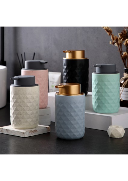 Stil4 Tarzı 400 ml Basit Seramik Köpük Şişe Itme Tipi Iskandinav Tarzı Köpük El Sabunu Dispenseri Şişe Temizleyici Taşınabilir Sıvı Alt Şişe (Yurt Dışından) modelleri