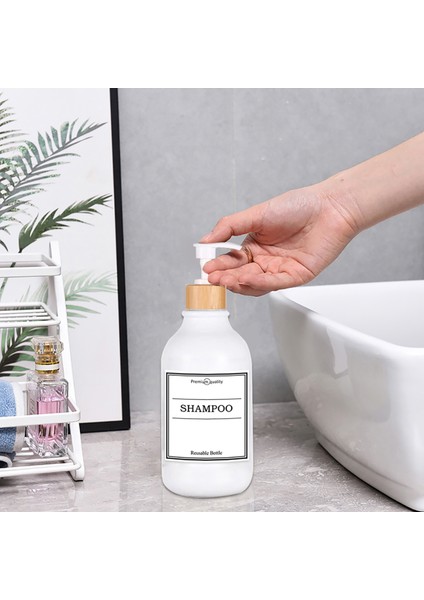 Pompa Stili Şampuan Sabunluk Banyo Duş Jeli Dağıtıcı Mutfak Bulaşık Sabunu Ahşap Pompa Şişe Dolum Duş Jeli El Sıvı Kabı (Yurt Dışından) indirimleri