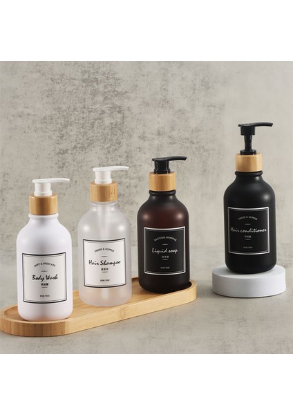 300ML-BEYAZ-WOODPUMP Tarzı Ahşap Pompalı Bulaşık Sabunu Şişesi Sıvı Sabunluk El Sabunu Losyon Kabı Doldurulabilir Kavanoz Mutfak Banyo Için ml (Yurt Dışından) fiyatları