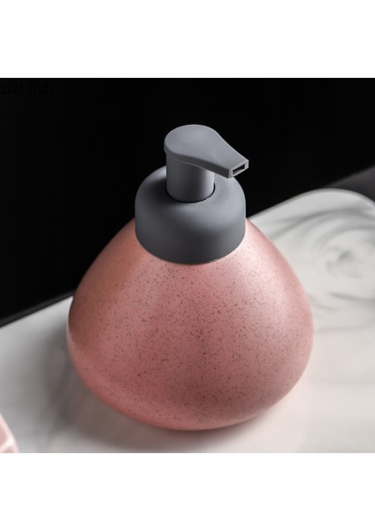 SIYAH-360ML Tarzı Seramik Köpük Sabunluk Şişesi Mutfak El Dezenfektanı Şişesi Şampuan Vücut Yıkama Losyonu Şişesi Oteller Için Özelleştirilebilir Logo (Yurt Dışından)