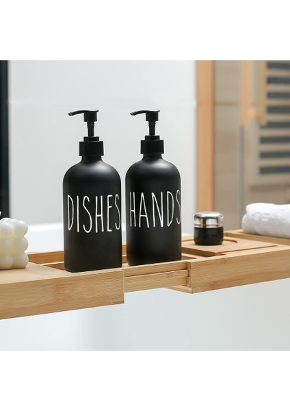 Beyaz Stil 500 ml Mutfak Sabunluk Şişe Mat Siyah Bambu Ahşap Pompa Şişe Bulaşık Sabunu El Sabunu Doldurulabilir Şişe Banyo Aksesuarı (Yurt Dışından) indirimleri