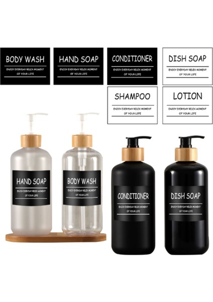 300ML-BEYAZ Tarz Sabunluk Etiket Banyo Şampuanı Şişe Etiketi Mutfak Bulaşık Sabunu Losyon Kremi Etiketleri Su Geçirmez Kendinden Yapışkanlı Çıkartmalar (Yurt Dışından) fiyatları