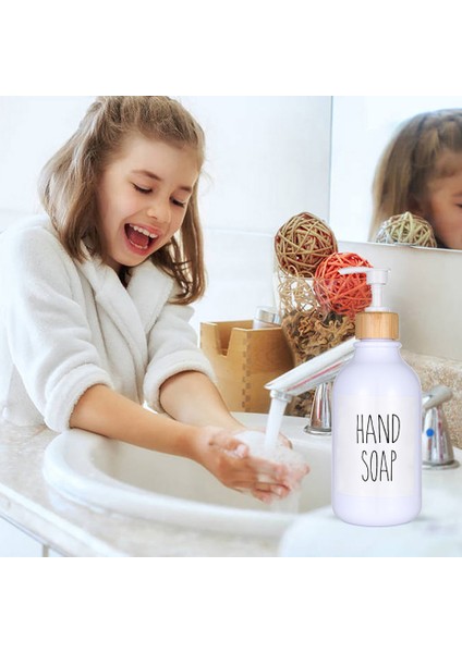 Kahverengi Tarzı 500 ml ml Sabunluk Şişe Bambu Pompa Banyo Taşınabilir Sabun Şişesi Şampuan Duş Jeli Doldurulabilir Şişe Su Geçirmez Etiket (Yurt Dışından) fırsatları