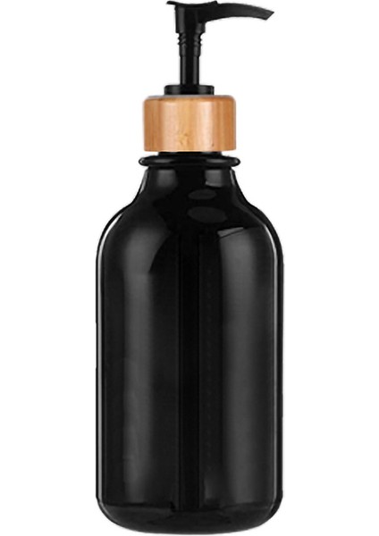 B Tarzı Sıvı Sabunluk Mat Siyah Bulaşık Sabunu ve El Sabunu Ahşap Pompa Şişesi Losyon Kabı Doldurulabilir Kavanoz Mutfak Dekor Için (Yurt Dışından)