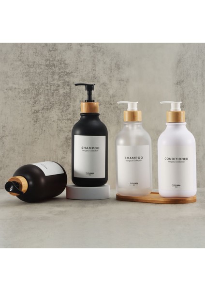 B-Beyaz Tarzı 500ML ml Sabunluk Kalınlaşmış Doldurulabilir Şampuan Pompası Şişesi Losyon Kabı Sabun Pompası Tankı El Yıkama Banyo Aksesuarları (Yurt Dışından) fırsatları