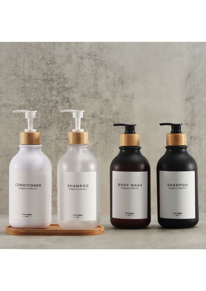 B-Beyaz Tarzı 500ML ml Sabunluk Kalınlaşmış Doldurulabilir Şampuan Pompası Şişesi Losyon Kabı Sabun Pompası Tankı El Yıkama Banyo Aksesuarları (Yurt Dışından) indirimleri