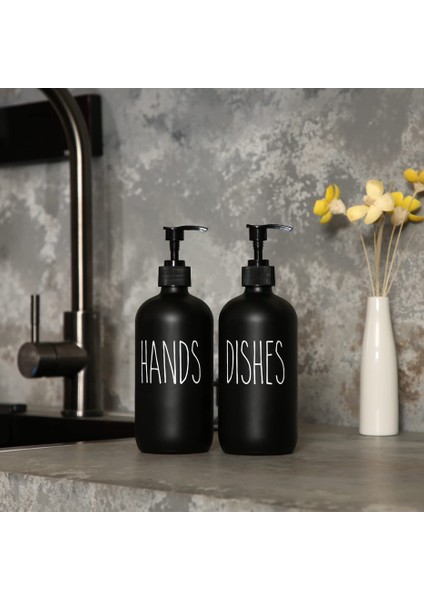 E Tarzı Mutfak Sabunluk Şişe Mat Siyah Doldurulabilir Eller Yemekleri Basın Şişe Bambu Ahşap Pompa Banyo Depolama Şişesi 500 ml (Yurt Dışından) indirimleri