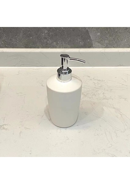 Fildişi Tarzı Plastik Banyo Sıvı Sabunluklar 340ML Banyo Aksesuarları El Temizleyici Duş Jeli Şampuan Şişesi (Yurt Dışından)