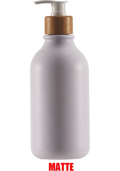 B-Beyaz-Mat Tarzı 300 ml Şampuan Sabunluk Şişe Kozmetik Losyon El Dezenfektanı Şampuan Kabı Vücut Yıkama Şişesi Mat Boş Dolum Şişesi (Yurt Dışından)