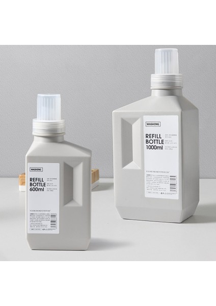 Turuncu Tarzı Çamaşır Deterjanı Saklama Şişesi Banyo Doldurulabilir Büyük Kapasiteli Yumuşatıcı Sıvı Dispenseri Çamaşır Malzemeleri ml (Yurt Dışından) fırsatları