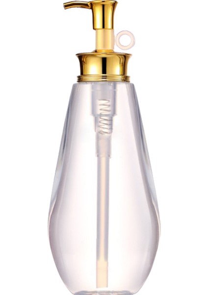 B Tarzı Losyon Sabunluk Şişesi Doldurulabilir Duş Şampuanı Çamaşır Şişeleri Yeniden Kullanım Banyo Oval Altın Basın Kafa Şişeleme (Yurt Dışından)