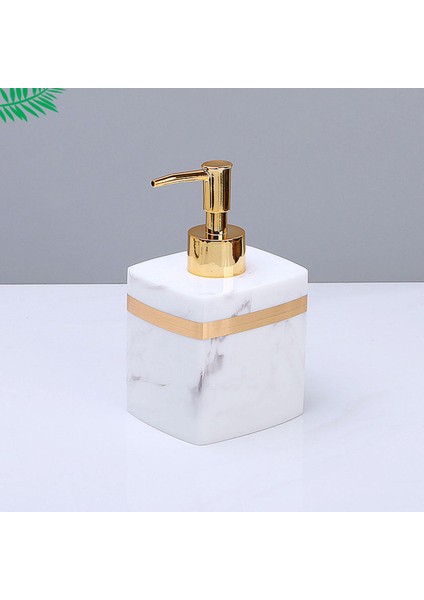 BEYAZ-400ML Tarzı Banyo Yıkama Odası El Sabunu Için Reçine Sabunluk Yeniden Kullanılabilir Losyon Pompa Şişesi (Yurt Dışından)