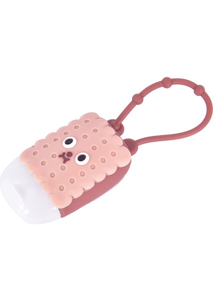 Mor Tarzı Komik Sevimli Silikon Mini El Temizleyici Tutucu 1 Adet Seyahat Taşınabilir Güvenli Jel Tutucu Asılabilir Sıvı Sabunluk Kapları (Yurt Dışından)