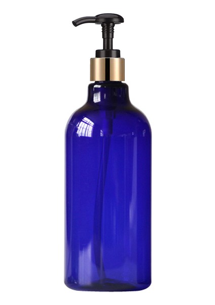 G Tarzı Altın Pompa Sabunluk Bulaşık Sabunu Şişesi Büyük Kapasiteli Banyo Şampuanı Duş Jeli Losyon Depolama Boş Şişe 500 ml (Yurt Dışından)