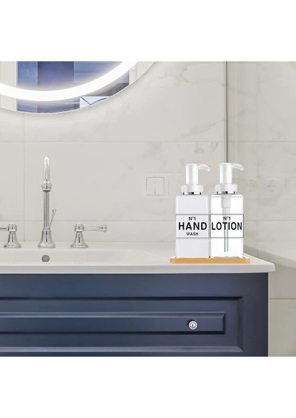 C Tarzı Tezgah Sabunluk Şişe Banyo Şampuanı Kremi Vücut Yıkama Dispenseri Çıkarılabilir Etiket Etiket ile Banyo Dekor Için (Yurt Dışından) modelleri