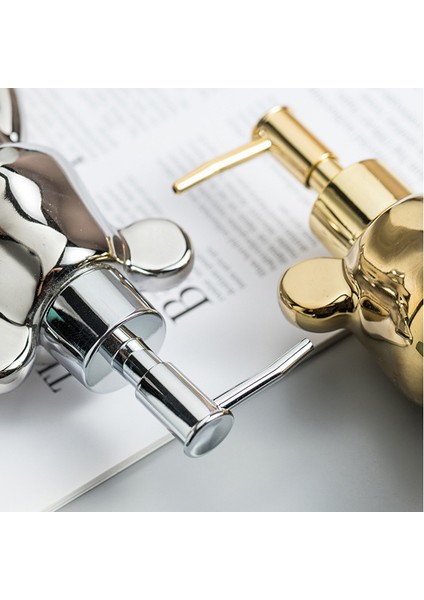 Beyaz Stil Sevimli Ayı Şekli Seramik Sıvı Sabunluklar 200 ml Banyo Aksesuarları El Temizleyici Duş Jeli Şampuan Şişesi Ev Dekor (Yurt Dışından) indirimleri