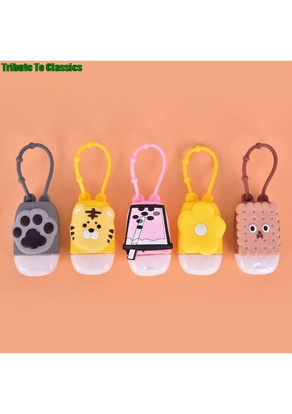 Sarı Stil Komik Sevimli Silikon Mini El Temizleyici Tutucu 1 Adet Seyahat Taşınabilir Güvenli Jel Tutucu Asılabilir Sıvı Sabunluk Kapları (Yurt Dışından) fiyatları