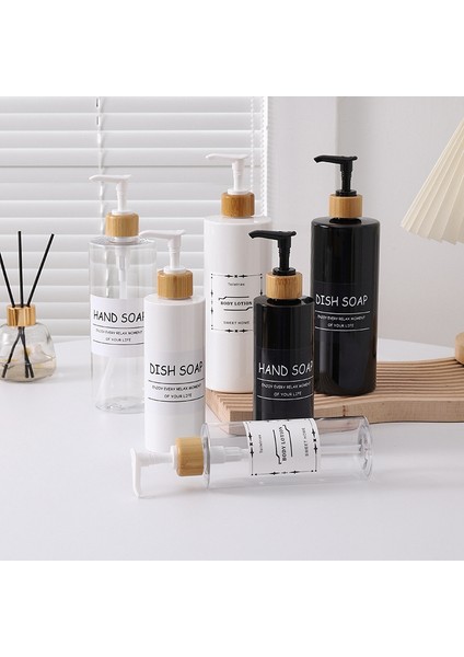 Siyah Stil 500 ml ml Sabunluk Şişesi Büyük Kapasiteli Şampuan Duş Jeli Dağıtıcı Banyo Aksesuarları Seyahat Doldurulabilir Şişe (Yurt Dışından) modelleri
