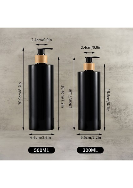 Siyah Stil 500 ml ml Sabunluk Şişesi Büyük Kapasiteli Şampuan Duş Jeli Dağıtıcı Banyo Aksesuarları Seyahat Doldurulabilir Şişe (Yurt Dışından) fırsatları