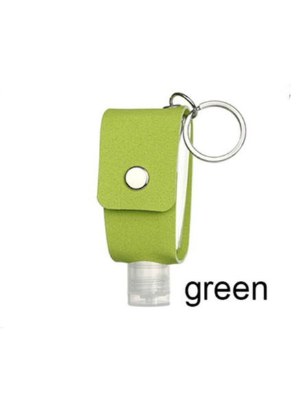 Yeşil Stil 30ML 30 ml Taşınabilir Yeniden Kullanılabilir Seyahat El Temizleyici Şişe Kabuk Anahtarlık Şişe El Yıkama Jeli Depolama Şişesi (Yurt Dışından)