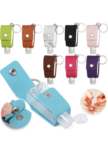 Yeşil Stil 30ML 30 ml Taşınabilir Yeniden Kullanılabilir Seyahat El Temizleyici Şişe Kabuk Anahtarlık Şişe El Yıkama Jeli Depolama Şişesi (Yurt Dışından) fiyatları