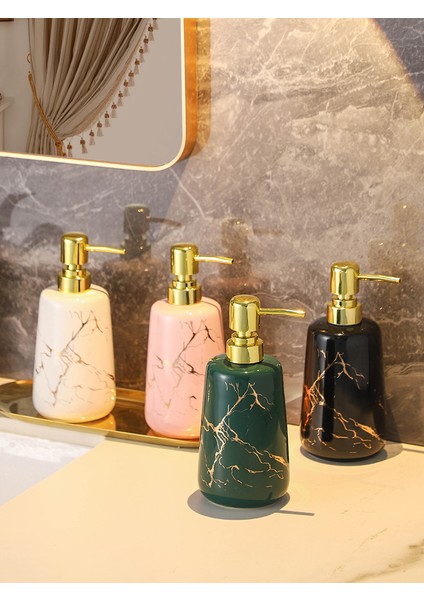 YEŞIL-260ML Tarzı 260 ml 440 ml Mat Seramik Sabunluk Banyo Sıvı Boş Dolum Alt Şişe El Temizleyici Duş Jeli Şampuan Şişeleri (Yurt Dışından) fiyatları