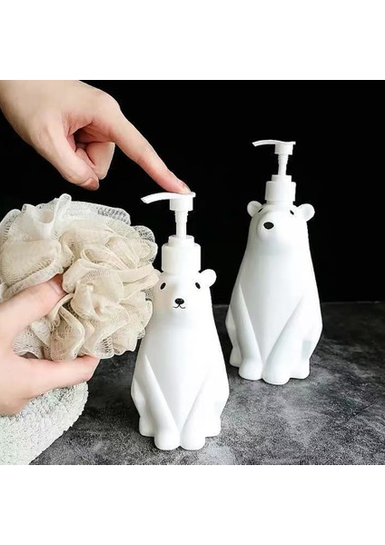 950 ml Tarzı Kutup Ayısı Banyo Sabunu Şişesi Duş Jeli Bulaşık Sabunu El Dezenfektanı Ayrı Şişeleme Büyük Kapasiteli Pres Şişesi (Yurt Dışından) modelleri