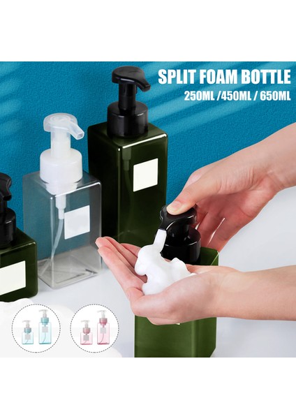 Kumral Stili 650ML 250MLMLML Köpük Pompaları Şişe Elle Basın Sabun Köpüren Köpükler Sıvı Dağıtıcılar Ev UD88 (Yurt Dışından) fiyatları