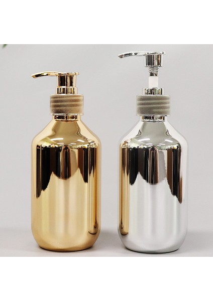 Altın Tarzı 300 ml El Sabunu Dispenserleri Banyo Şampuan Şişesi Altın Krom Plastik Sıvı Sabun Şişeleri Paslanmaya Dayanıklı Vücut Yıkama Dispenserleri (Yurt Dışından)