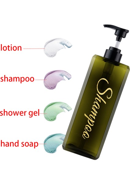 Yeşil Tarzı 800 ml ml Banyo Sabunluk Şişesi Büyük Kapasiteli Şampuan Vücut Yıkama Losyonu Dispenser Şişesi Doldurulabilir Şişe (Yurt Dışından) modelleri