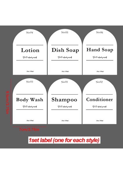 J Tarzı Banyo Şampuanı Duş Jeli Şişe Gümüş Etiketli Büyük Kapasiteli Mutfak Bulaşık Sabunu Dispenseri Boş Şişe (Yurt Dışından)