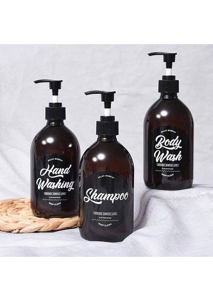 G Tarzı Çıkarılabilir Su Geçirmez Etiket Mutfak Bulaşık Sabunu Banyo Şampuanı ve Saç Kremi Sabunluk Etiketi Benzersiz Şişe Çıkartmaları (Yurt Dışından) modelleri